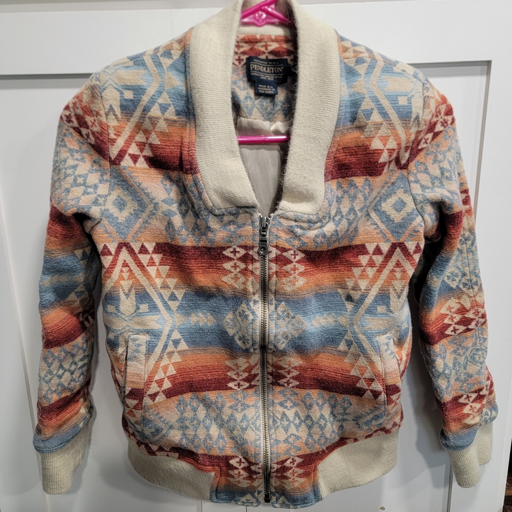 Pendleton Patterned Bomber Jacket - image 2